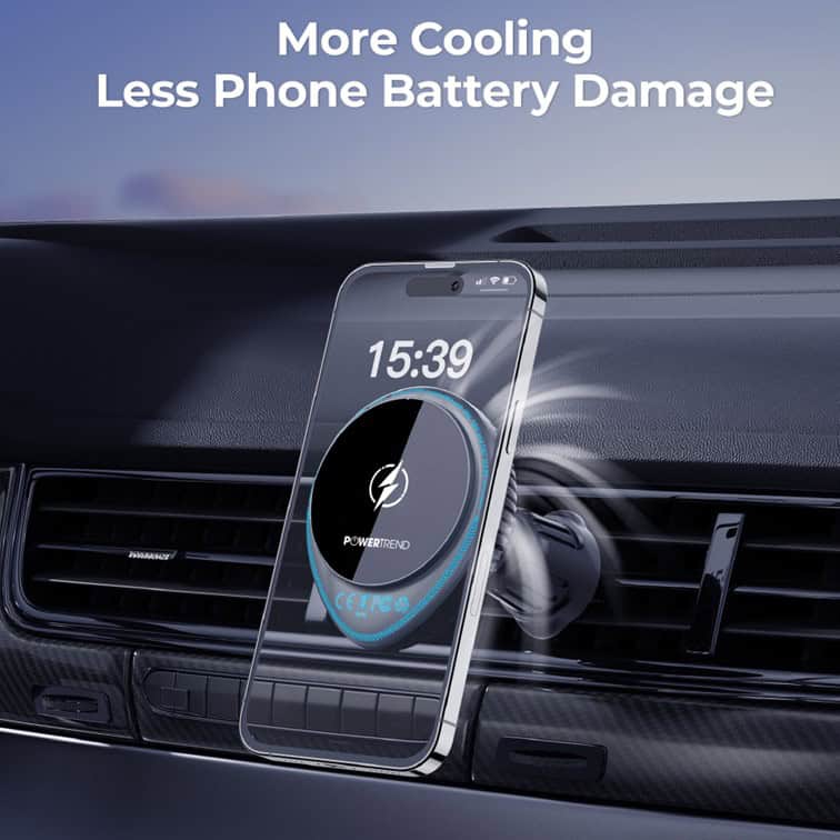 POWERTREND TRÅDLØS MAGNETISK MOBILHOLDER